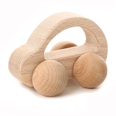 China Eco-Friendly Newborn Toddler Infant No Paint Nurturing Wooden Rattles Teether Rattles Toys Wooden Baby Toys for sale