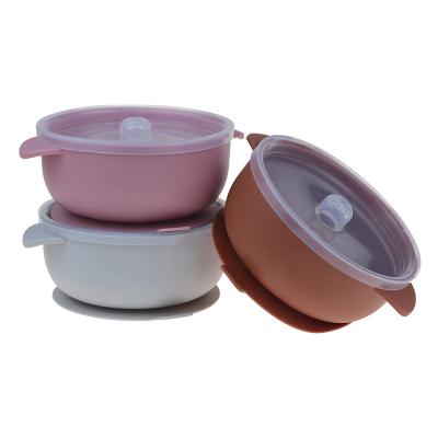 China Wholesale BPA Free Colorful Baby Bowl Silicone Free Soft Bowl For Baby Feeding for sale