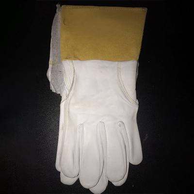 China Durable Protection / Hand / Abrasion Grain / Dexterity Top Feel Dexterity Durability Superior Comfort Reinforced Thumb Goat Skin Added Strength TIG Glove with Tall Slip Patch for sale