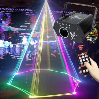 China KTV New Vision Mini Beam Animation Projector DJ Party Lights Laser Show System Laser Light For Night Club Disco Strobe Effect Light for sale