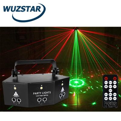 China Any place 9 eye laser projector strobe light stage light disco dj party lights KTV laser stage lamp rotating dmx for birthday party at the House for sale