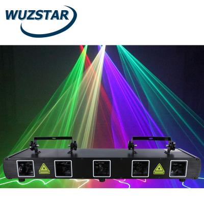 China Decoration Disco DJ Party Decoration Led 5 Lens Beam Laser Light LED Holiday New Year IParty Projector Led Rotating Disco Bar Disco Dance for sale