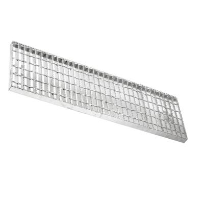 China Insulation Ladders HDG Galvanized Steel Platform Grating Step Ladder Specifications for sale