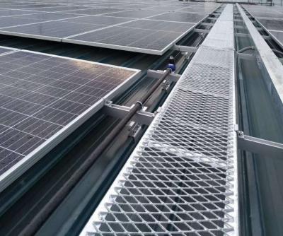 China Mall Galvanized Single Floor Steel Grid Walkway For Solar Power System for sale