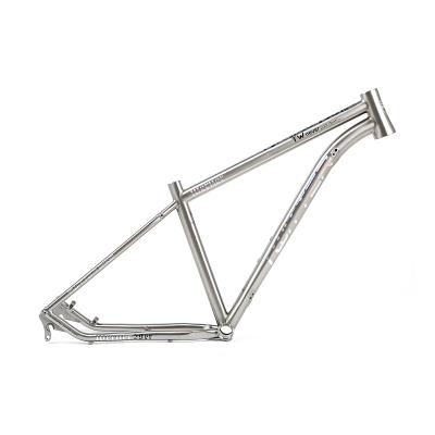 China 27.5/29 reflective fast version 27.5 inch bike parts factory logo 29 titanium frame bike 5mm for sale