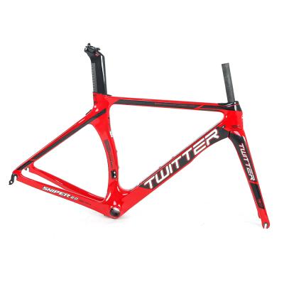 China 700C Chinese LOGO Bike Parts Decals Customized Reflective Design Road Bike Frame Carbon Fiber Aerial Fiber for sale