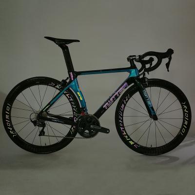 China Newest EPS Technology Aero Racing Bicycles 105 Speed ​​R7000 22 700C Carbon Fiber Road Complete Bike for sale