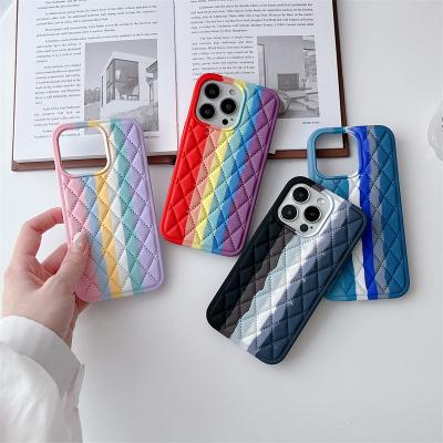 China Rainbow Logo Phone Cases Customized Shockproof For iphone 11 12 12 pro 13 13 pro max for sale