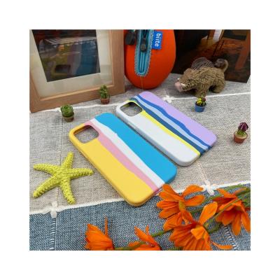 China 2022 New Rainbow Shockproof Mobile Phone Case For Iphone Cell Phone Shockproof Cases For Iphone X12 13 for sale