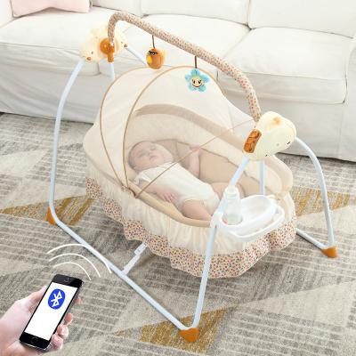 China Modern Smart Electric Newborn Sleep Comfort Bed Baby Swing Cradle Automatic Baby Cradle Swing Baby Bassinet for sale