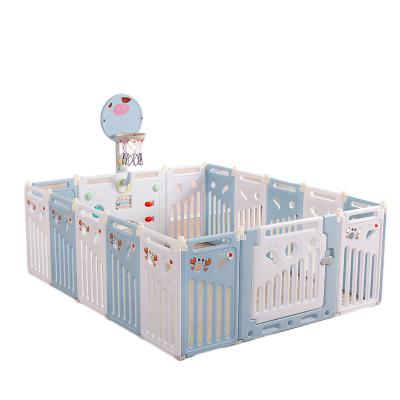 China Langshiwei Modern Hot Sale And High Quality Children'S Playpens Child Safety Foldable Lightweight Plastic Home Nursery Baby Fence for sale