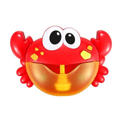 China LANGSHIWEI Crab ABS Plastic Hot Selling Red Bubble Machine Baby Bath Toys Baby Toys for sale