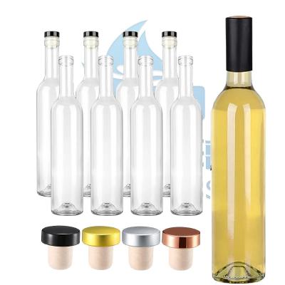 China Hot Stamping High Flint Luxury Vodka Spirit Liquor Rum Tequila Brandy Whisky Wine Glass Bottle for Cap for sale