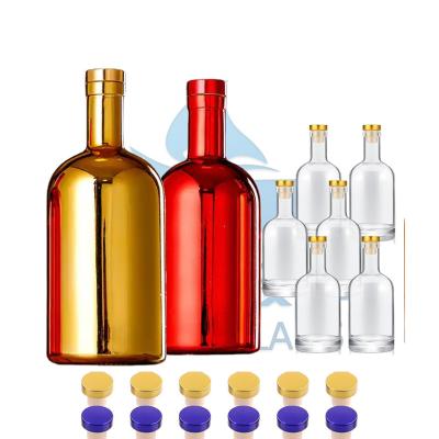 China Base Material Super Flint Glass 100ml 375ml 500ml 750ml 200ml Glass Bottle with Cork for sale