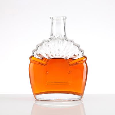 China Übersichtliche Super Flint Glass Brandy Xo Flasche 200 ml 375 ml 500 ml 700 ml 1000 ml Leer zu verkaufen