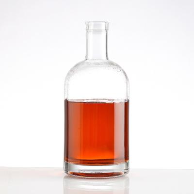 China Estampagem a quente Super Flint Glass 750ml Vodka Whiskey Gin Brandy Tequila Rum Garrafa de vidro à venda