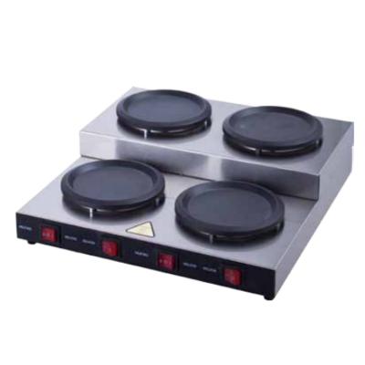 China Factory Outdoor Commercial Electric Hot Dish Heating Plate Four Portable Smokeless Coffee Stove for sale