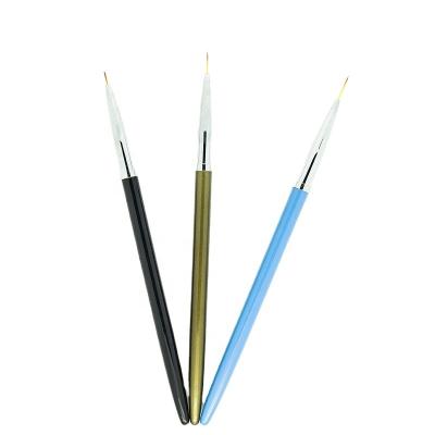 China 3Pcs Nail Art Pen Brush Drawing Liner Design Set Nail Tip Liner Brush for sale