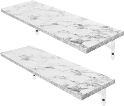 China Modern Wall 2 Marble Floating Shelf Set Mounted for sale