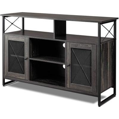 China Modern Wood and Metal TV Stand with Storage Cabinet, Entertainment Center for 55