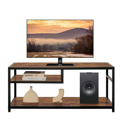 China Traditional Living Room TV Stand Simple Steel Wood Furniture Audio Visual Cabinet for sale