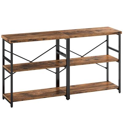 China Modern Sofa Table, 3 Tier TV Console Table, Industrial Rustic 3-Tier Hallway/Entry Table for sale