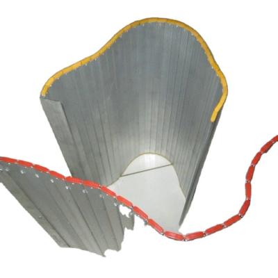 China Factory Rolling Bellows Aluminum Curtain Shield Flexible Guard Shield Cover for sale