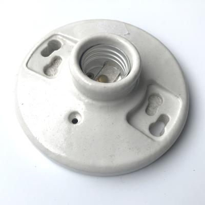 China Ceramic screw E27/E26 lamp base for sale