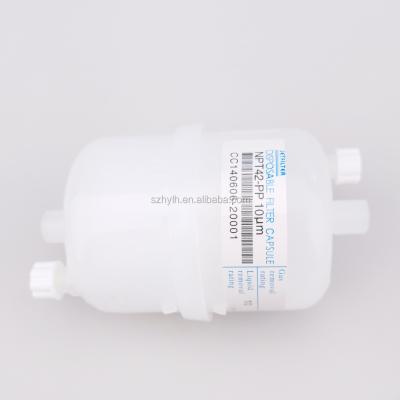 China Machinery repair shops price good! Disposable Capsule Filter 10um Filter Cap For Solvent Inkjet Printer for sale