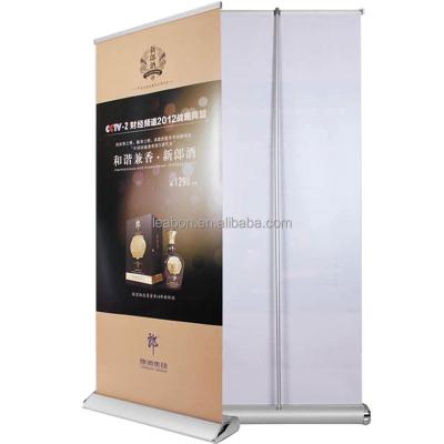 China Environmental Friendly High Quality Aluminum Retractable Roll Up Banner Stand For Advertising for sale