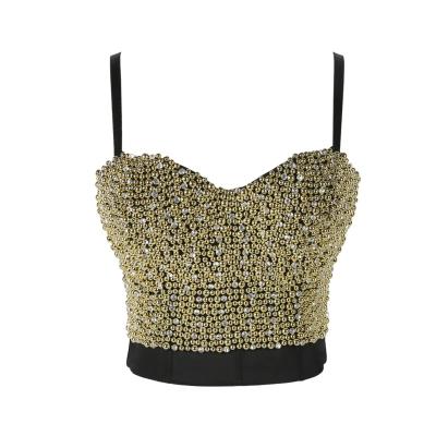 China Wholesale Antibacterial Sexy Women's Fashion Cup Top Framing Corset Ripe Beaded Bustier Demi Tracksuit for sale