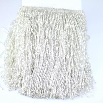 China Attractive High Quality Running Sheer Ribbon Fringe Beaded Tassel For Women Dress for sale