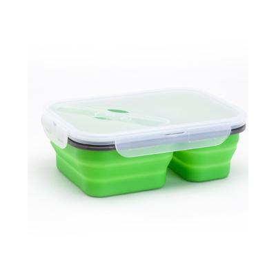 China Freshness Preservation Square 0-1.2L Modern Silicone Flexible Collapsible Food Bowl Storage Boxes for sale