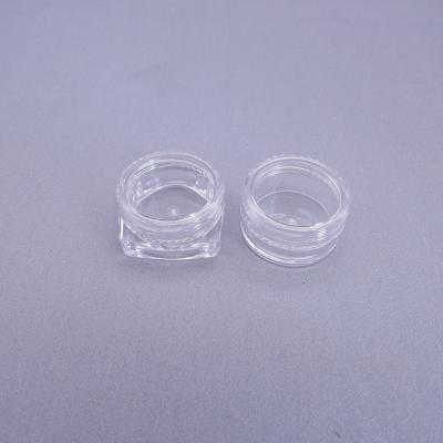 中国 Empty medical cream jars 5g PS plastic clear cream jars 販売のため