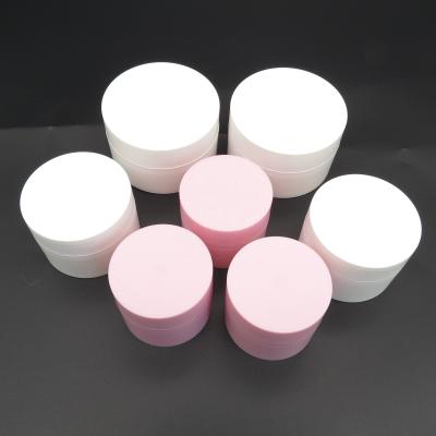 中国 20g 30g 50g white pink black PP material frosted cream bottle jar and jars 販売のため