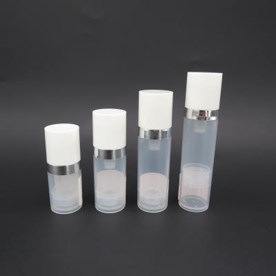 Chine Lotion pump 25mm 5ml 10ml 15ml 20ml PP plastic clear vacuum airless bottle à vendre