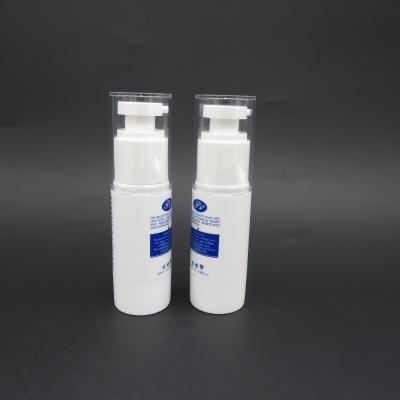 China Plastic pump lotion bottles 30ml white AS vacuum airless bottle for sale