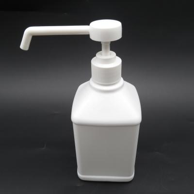 China 500ml long nozzle pump plastic HDPE bottle for daily chemicals manufacturer en venta