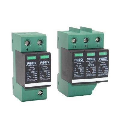 China DC FEEO Current Type - 2 DC Surge Protection Device For Solar FSP-D40 2P 600V SPD for sale