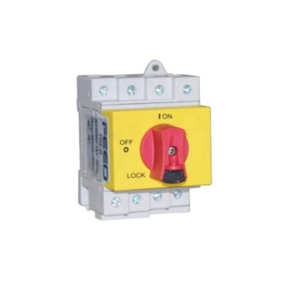 China 80A China FDIS-NHA32 4P 32A 1000V vailable in 2 to 4 pole DC solar isolator switch with TUV certificate for sale