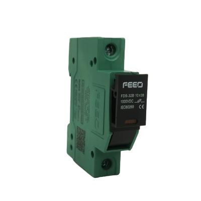 China 1000V PV System 1000V DC Solar Fuse Holder Base 1 Pole Photovoltaic PV Solar PV FDS-32 1-32A DC Fuse for sale