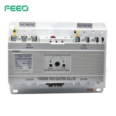 China 3p 4P 100a 800a MCCB Type Intelligent Automatic Transfer Switch ATS FTSM-125 for sale