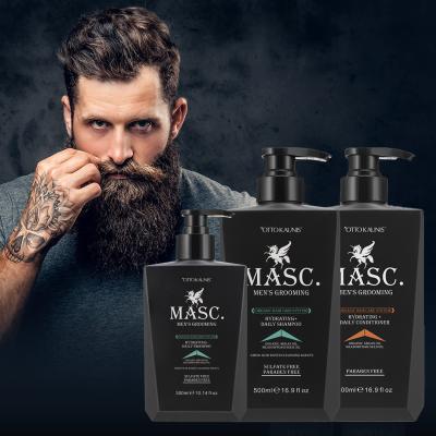 China OEM Private Label Gentleman's Beard DEEP CLEANING Wash Soften Argan Oil All Natural Beard Shampoo and Conditioner for sale