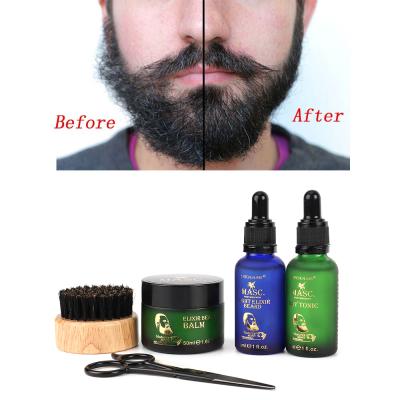 China HODM Refreshing Gift Packing 100% Natural Oils Easily Absorbs And Leaves A Light, Non-Greasy Feel Beard Kit For Men for sale