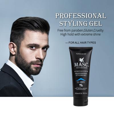 China Low Hold High Shine Long Lasting Edge Hold Good Smell Control Hair Styling Gel For Barber Shop for sale