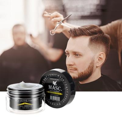 China Low Shine Mens Grooming Argan Oil Low Shine Defining Paste Edge Control Hair Wax For Strong Hold for sale