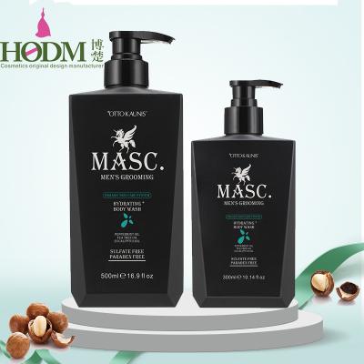 China Private Label OEM ODM Replenishing Natural Body Tea Tree Oil and Peppermint Oil Sulfate Free Men Body Wash for sale