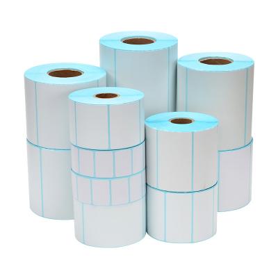 China Ex-Factory Price Multi-Size Thermal Paper Roll Custom Barcode Sticker Paper Roll Thermal Label Te koop