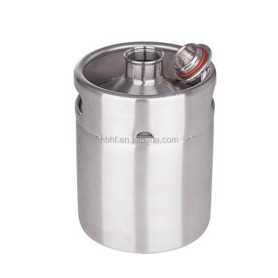 China Mini 5L 10l 5 Liter Stainless Steel Draft Beer Shaker Beer Keg Barrels With Screw for sale