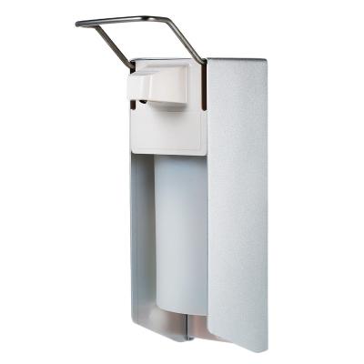 China Wall Mounted 500ml Double Soap Dispenser Elbow Sanitizer Dispenser for public and private areas like hospital, hotel and office etc. for sale